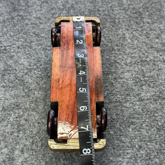 Handcrafted Vintage Wood 1931 Rolls-Royce Phantom II Continental Style car Model - Picture 6 of 6